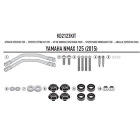 Kappa D2123KITK Yamaha N-MAX 125-155 (15-19) Rüzgar Siperlik Bağlantısı