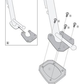 Kappa ES1192K Honda NC 750 X 21 Yan Ayak Destek Kit