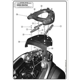 Kappa K221 Honda NT 700 Deauville 06-12 Motosiklet Arka Çanta Taşıyıcı