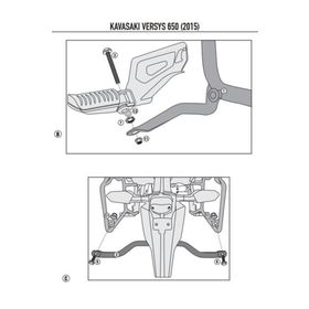 Kappa KL4114 Kawasaki Versys 650 15-17 Motosiklet Yan Çanta Taşıyıcı