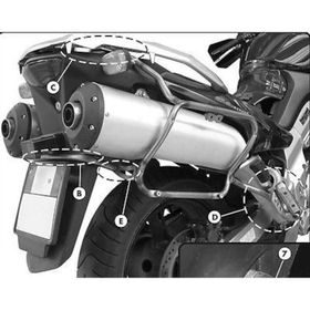 Kappa KLX528 Suzuki DL 1000 V-STROM 02-11 Kawasaki KLV 1000 04-10 Motosiklet Yan Çanta Taşıyıcı