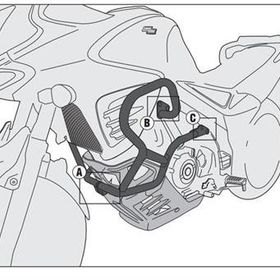 Kappa KN3101 Suzuki DL 650 V-STROM 11-16 Motosiklet Motor Koruma Demiri