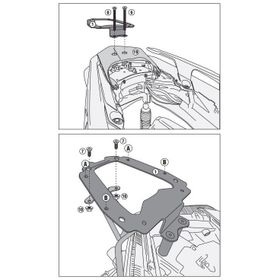 Kappa KR2136 Yamaha X-Max 250 18-20 - X-Max 300 17-20 Arka Çanta Taşıyıcı