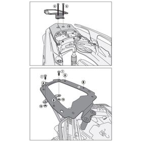 Kappa KR2136 Yamaha X-Max 250 18-20 - X-Max 300 17-20 Arka Çanta Taşıyıcı