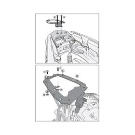 Kappa KR2136 Yamaha X-Max 250 18-20 - X-Max 300 17-20 Arka Çanta Taşıyıcı