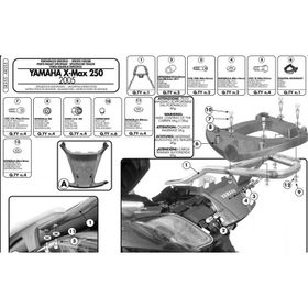 Kappa KR355 Yamaha X-Max 125-250 05-09 Motosiklet Arka Çanta Taşıyıcı