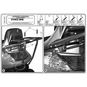 Kappa KR90 Kymco Dink 125-200I 06-16 Motosiklet Arka Çanta Taşıyıcı
