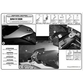 Kappa KZ688 BMW R 1200 R 06-10 Motosiklet Arka Çanta Taşıyıcı