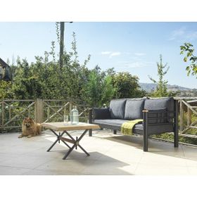 Kappis Dk Siyah 70x200 cm Metal Sofa Sedir