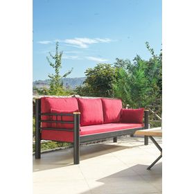 Kappis Dk Siyah 70x200 cm Metal Sofa Sedir