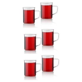 Kapris Borosilikat 6x200 ml Cam Kupa Bardak