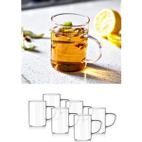 Kapris Borosilikat 6x200 ml Cam Kupa Bardak
