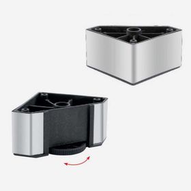 Kapsan 50 mm Krom Metal Köşegen Ayarlı Ayak