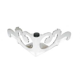 Kapsan 70 mm Krom Desenli Metal Koltuk Ayağı