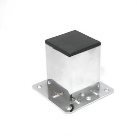 Kapsan 70 mm Krom Kare Metal Koltuk Ayağı