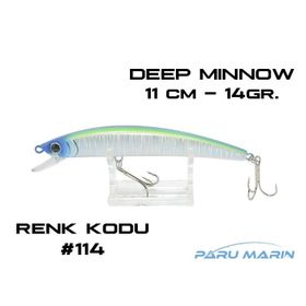 Kaptan 3410 Deeplure Deep Mİnnow 110 mm 14 gr 114 Sahte Balık