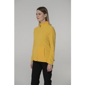 Kar Spor 2as Sarı Peridot Tam Fermuarlı Kadın Polar Sweatshirt