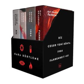 Kara Dörtleme Kutu Set: Biz - Cesur Yeni Dünya - 1984-Fahrenheit 451