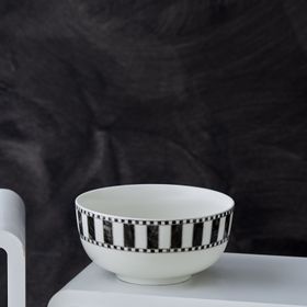 Karaca 14 cm Damalı Noodle Porselen Kase