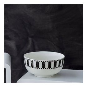 Karaca 14 cm Damalı Noodle Porselen Kase