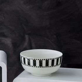 Karaca 14 cm Damalı Noodle Porselen Kase