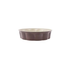 Karaca 153.03.06.7569 26 cm Chocolate Cream Yuvarlak Karbon Çelik Tepsi