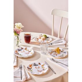 Karaca 18 cm Kelebek Yeni 6 Kişilik Pasta Seti