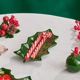 Karaca 22 cm New Year Yılbaşı Kokina Kayık Tabak