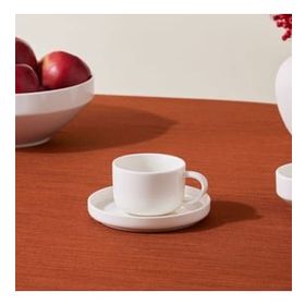 Karaca 220 ml Stream Basic Line Çay Fincanı ve Tabağı