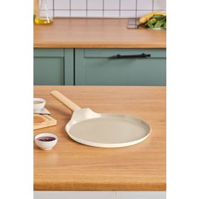 Karaca 28 cm Swiss Crystal Almond Cream İndüksiyon Tabanlı Pankek Tava