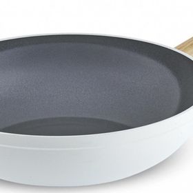Karaca 28 cm Swiss Crystal Creamy Wood Wok Tava