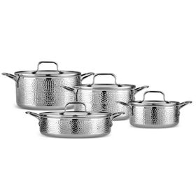 Karaca 3 Ply Powersteel Enzo 8 Parça Çelik Tencere Seti