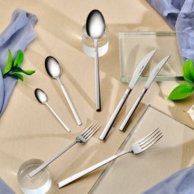 Karaca 316 Elegance Nil Platin 12 Kişilik 84 Parça Çatal Kaşık Bıçak Takımı