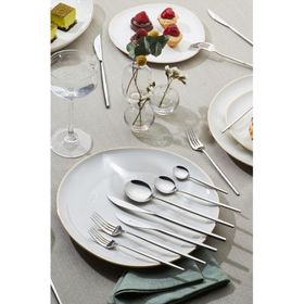 Karaca 316 Premium Mild Platin 12 Kişilik 84 Parça Çatal Kaşık Bıçak Takımı
