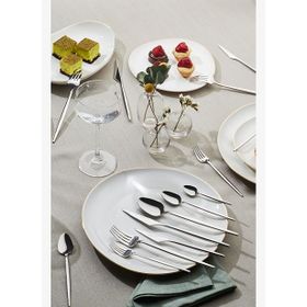 Karaca 316 Premium Moongate Platin 12 Kişilik 84 Parça Çatal Kaşık Bıçak Takımı