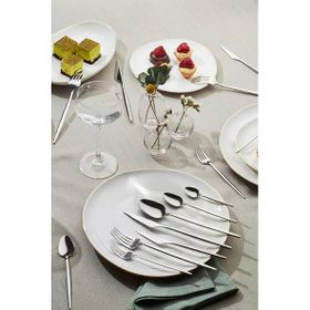 Karaca 316 Premium Moongate Platin 12 Kişilik 84 Parça Çatal Kaşık Bıçak Takımı