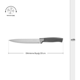 Karaca 33 cm Helios Black Dilimleme Bıçağı