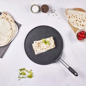 Karaca 34 cm Siyah Mutfaksever Biogranit Gözleme ve Lava Tavası