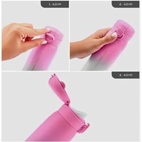 Karaca 350 ml Pembe Ferby Çelik Sızdırmaz Termos