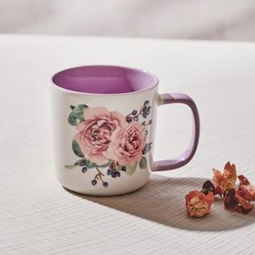 Karaca 360 ml Çiçekli Kupa