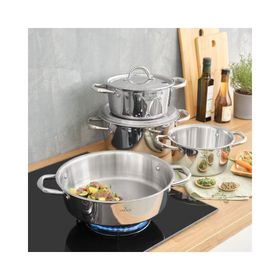 Karaca 3Ply PowerSteel 316+ Çelik Konik 8 Parça Petekli Çelik Tencere Seti