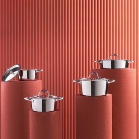 Karaca 3Ply PowerSteel 316+ Çelik Konik 8 Parça Petekli Çelik Tencere Seti
