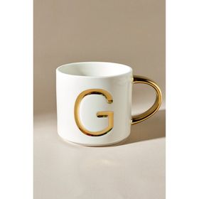 Karaca 400 ml Beyaz G Harfli Kupa