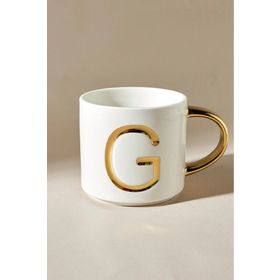 Karaca 400 ml Beyaz G Harfli Kupa