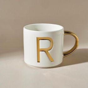 Karaca 400 ml R Harfli Beyaz Kupa