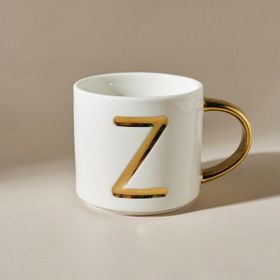 Karaca 400 ml Z Harfli Beyaz Kupa