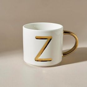Karaca 400 ml Z Harfli Beyaz Kupa