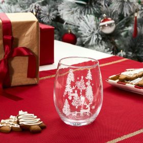 Karaca 590 ml New Year Yılbaşı Noeltree Meşrubat Bardağı