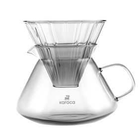 Karaca 650 ml Grey Winx Borosilikat Cam Kahve Demleme Ekipmanı