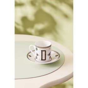 Karaca 80 ml D Harfli Kahve Fincanı